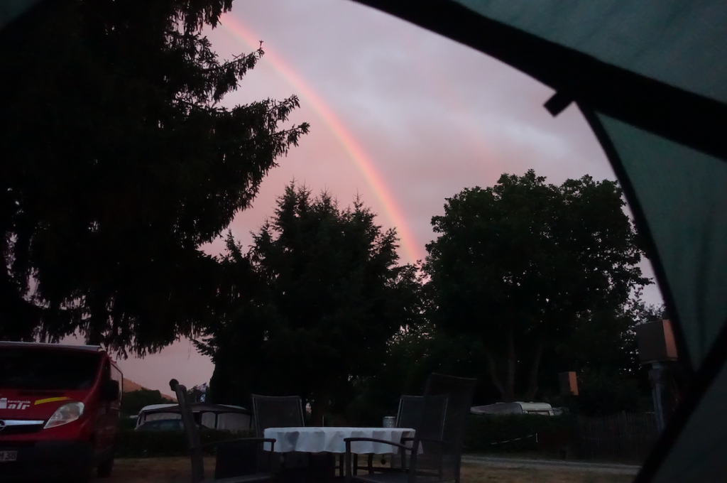 Nach dem leichten Regen am Vorabend