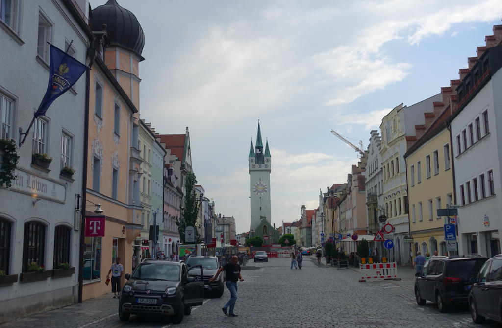 Nochmals die Straubinger Fußgängerzone