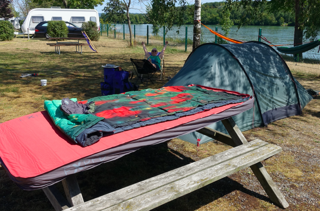 „Unser“ Camping Marbach a.d. Donau – auch laut übrigens
