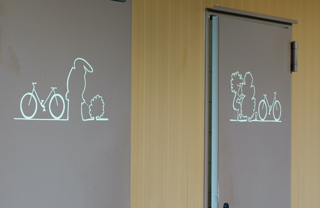 Selbst die WC´s waren "Radleraffin"