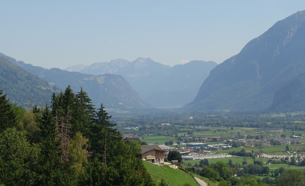 Blick zurück ins Drautal, wo wir vor drei Tagen herkamen