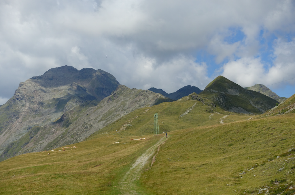 Blick von der Bergstation der Steinermandlbahn auf ca. 2.000 m