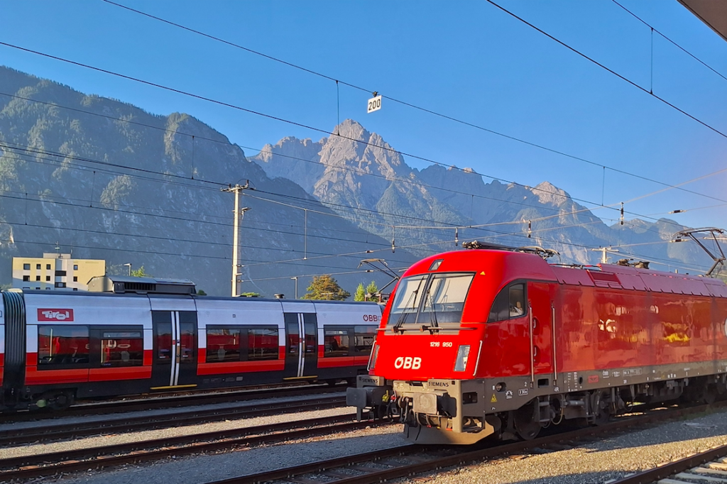 Am frühen Morgen am Bahnhof Lienz
