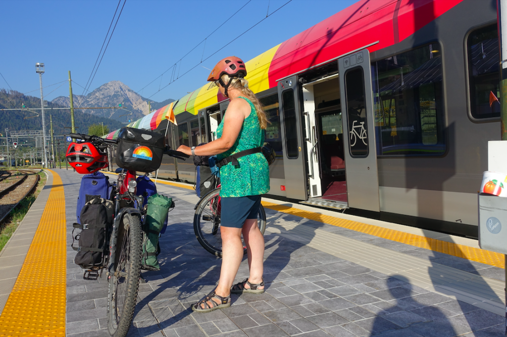 Ankunft in Innichen/San Candido im italienischen Südtirol