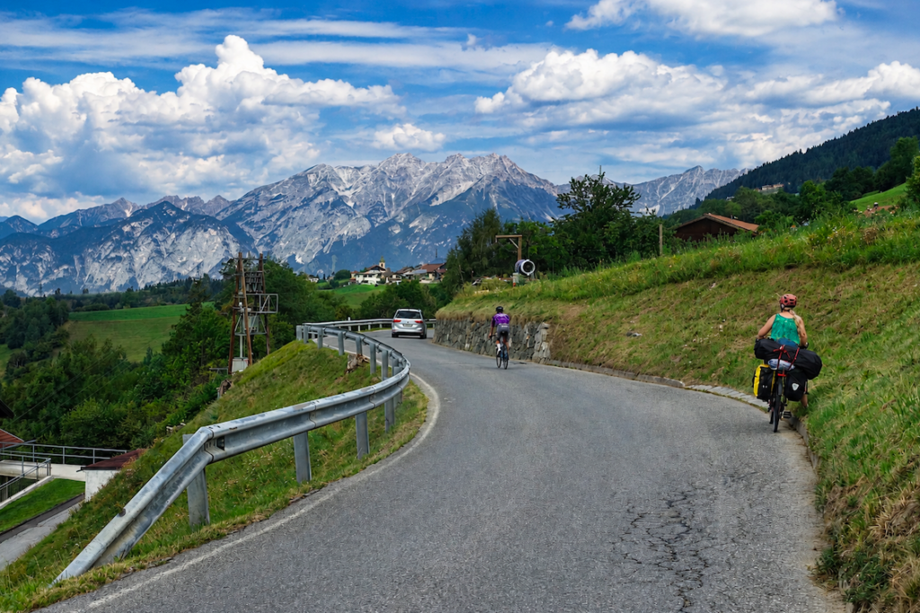 Nach dem Brenner gab es wieder herrliche Ausblicke auf die Bergketten der zentralen Ostalpen