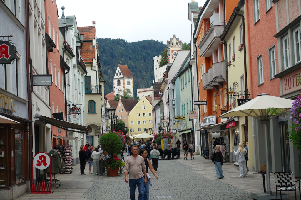 Unser heutiges Ziel: Die wunderschöne Stadt Füssen