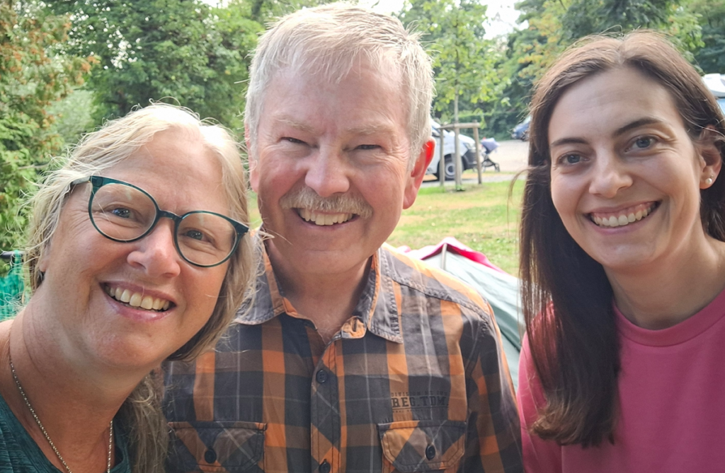 Wir zusammen mit Kathrin